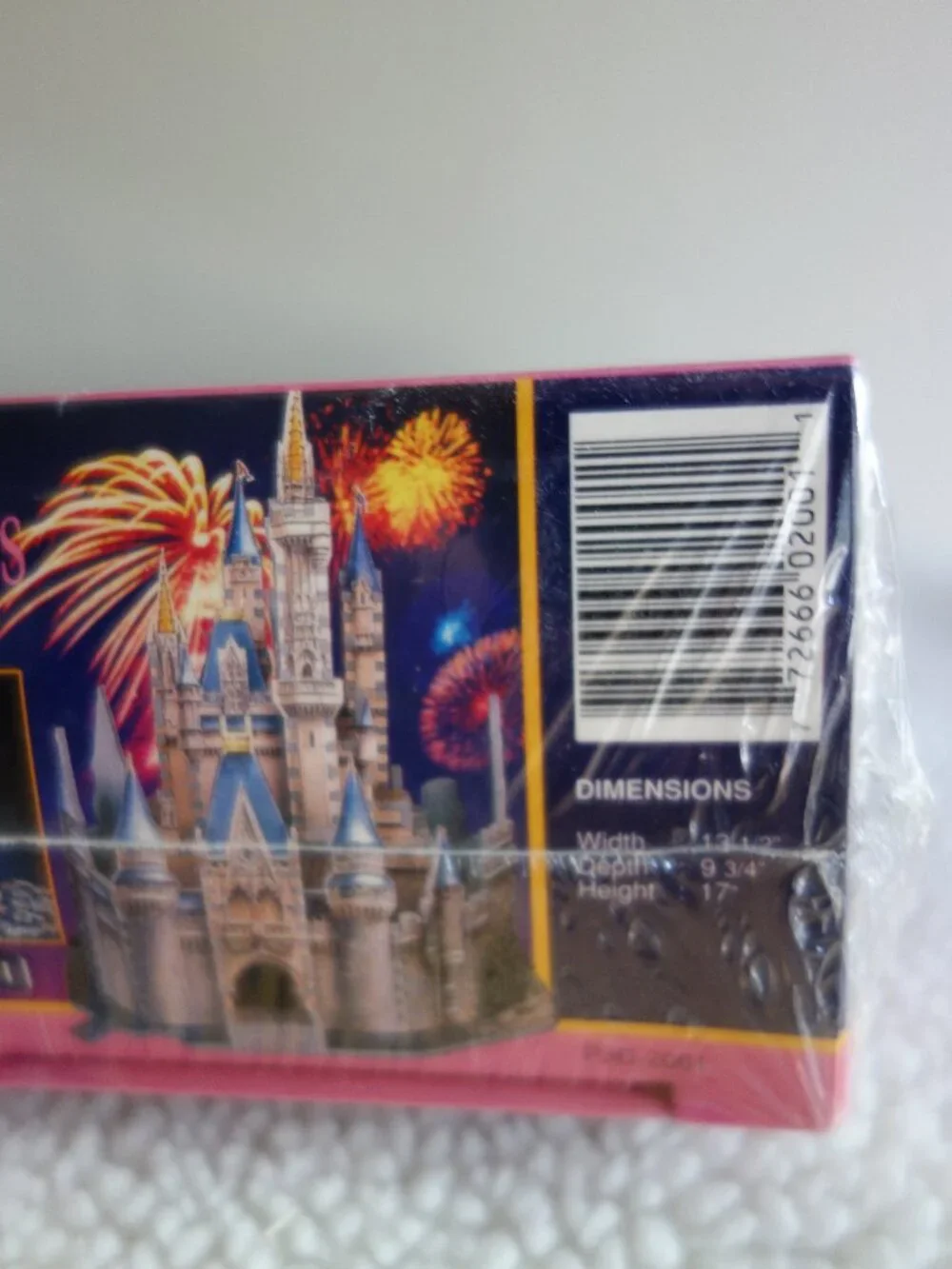 New / Sealed Vntg DISNEY CINDERELLA’S CASTLE 3-D Jigsaw Puzzle